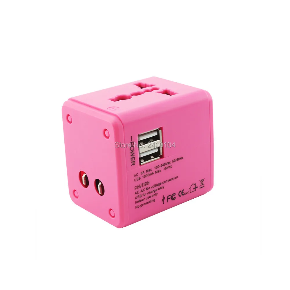 SZAICHGSI 2 USB порта всемирно известный адаптер для путешествий AC К настенное зарядное