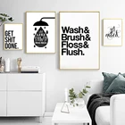 Черно-белая кисть для мытья ванной комнаты, минималистичный декор, фотография стены с рисунком, внутреннее украшение для дома
