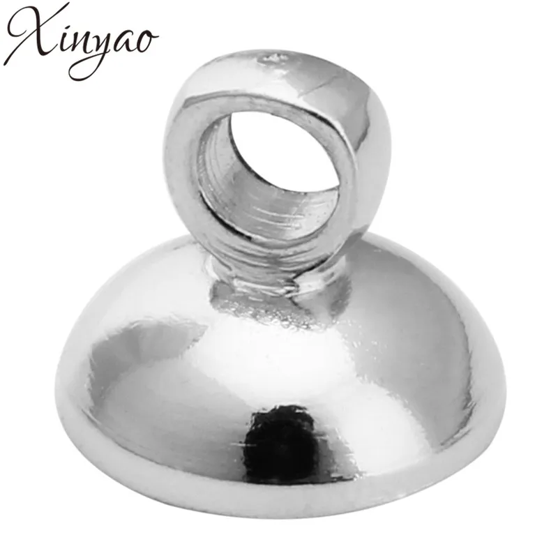 100 шт./лот медный жемчужный подвесной Коннектор с пробками подходит для 6/8 мм