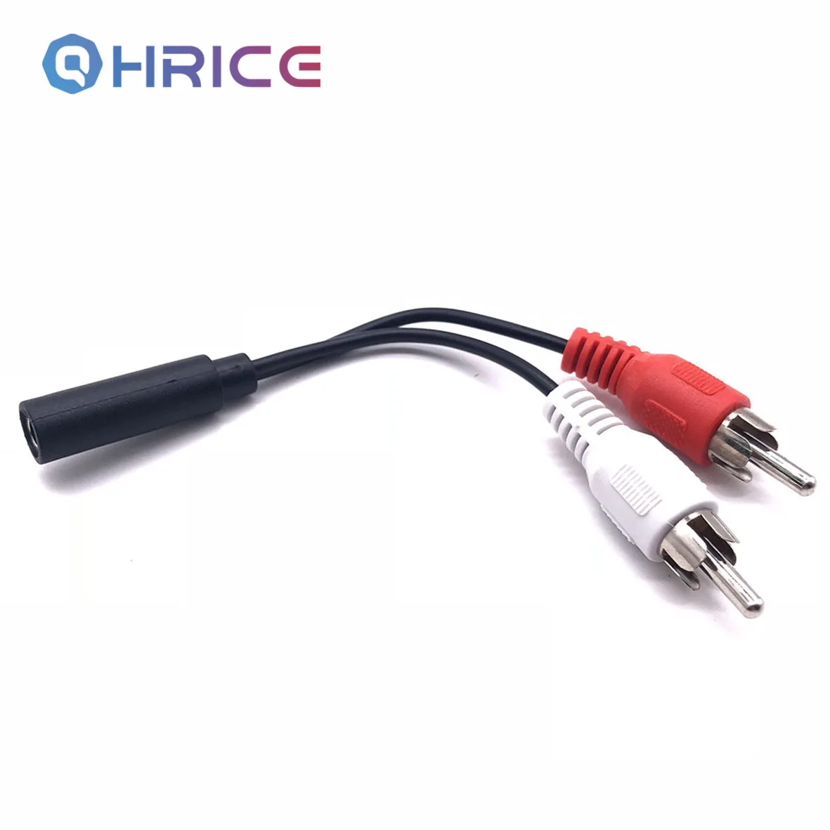 QHRICE 3 5 мм Y адаптер стерео аудио гнездо к стандарту 2RCA головка лотоса для