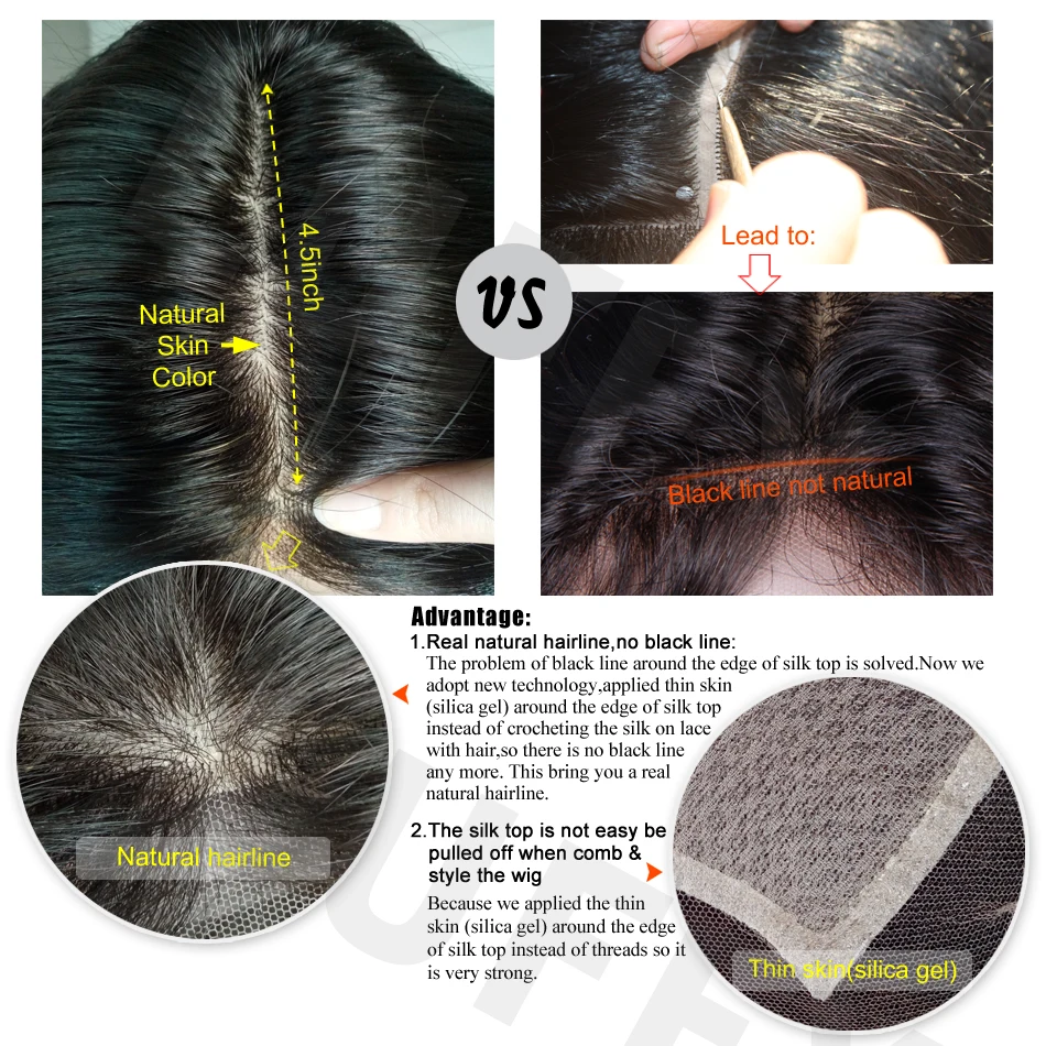 LUFFYHAIR волнистые бразильские волосы remy 5x4,5 шелк основа полный парик шнурка 130% плотность человеческие волосы натуральный черный отбеленные узлы для женщин