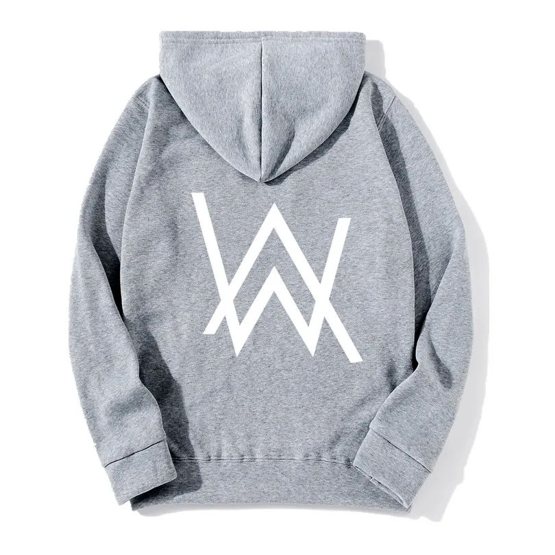 Зимняя флисовая толстовка с капюшоном Alan Walker, мужская толстовка с принтом в стиле хип-хоп, рок-звезда, флисовая толстовка с капюшоном, мужские толстовки