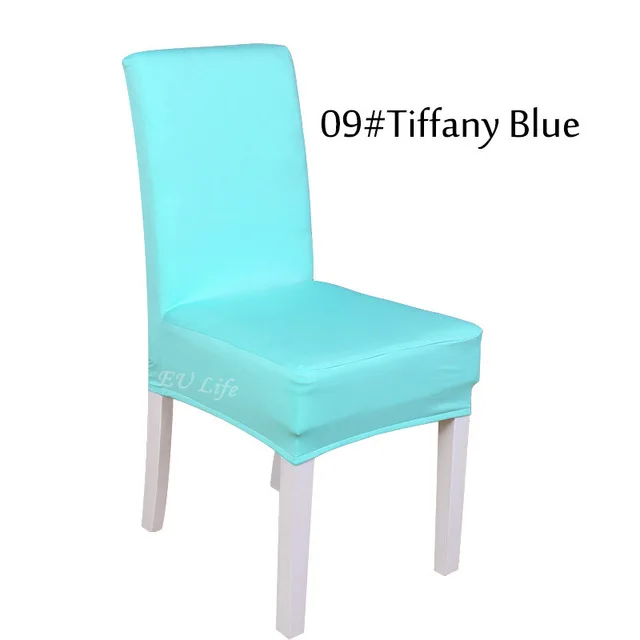 Tiffany Blue 1 шт. обеденный зал стрейчевый спандекс чехлы для стульев cadeira протектор Slipcover Декор housse de chaise для sillas bone silla gorras - Цвет: Tiffany Blue