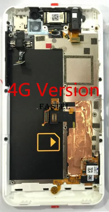 HKFASTEL для BlackBerry Z10 оригинальный телефон Передняя средняя рамка Корпус + задняя