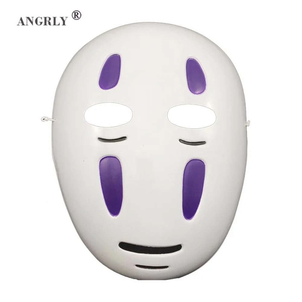 ANGRLY стиль Миядзаки Spirited Away маска без лица Безликий Косплей Шлем причудливый