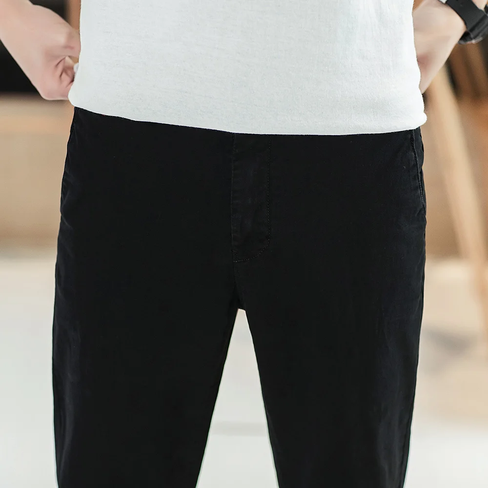 Брюки COMLION мужские облегающие хлопковые прямые штаны-Чино повседневные модные