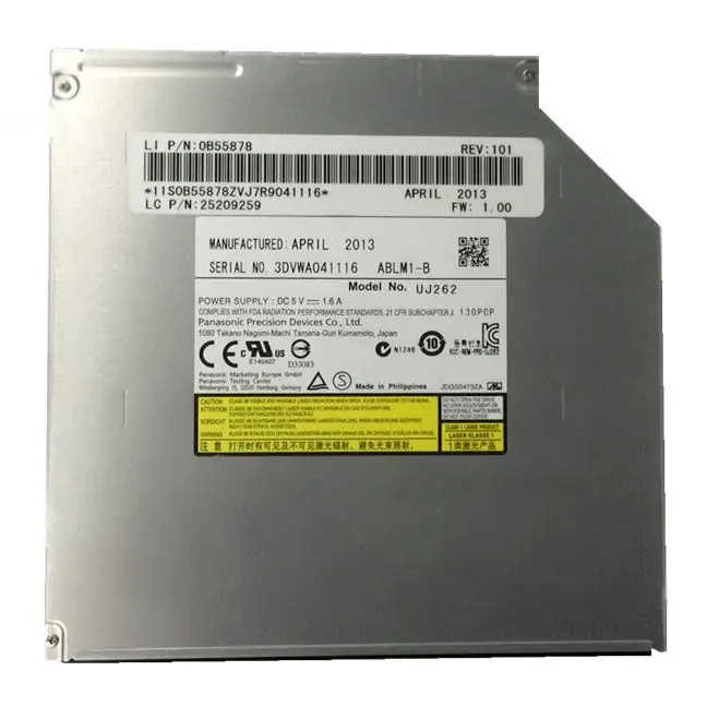 Оптический привод UJ262 для Panasonic Тонкий Ультратонкий диск 9 5 мм SATA 6X 3D Blu ray Burner 0B55878