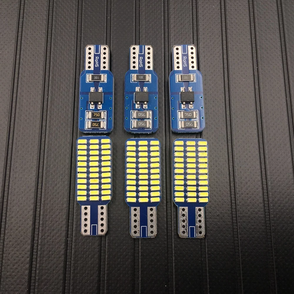 6 шт. T10 Canbus 33 SMD 3014 белый лед синий теплый белый светодиодный светильник для W5W 194 168 2825 автомобильный боковой светильник без ошибок