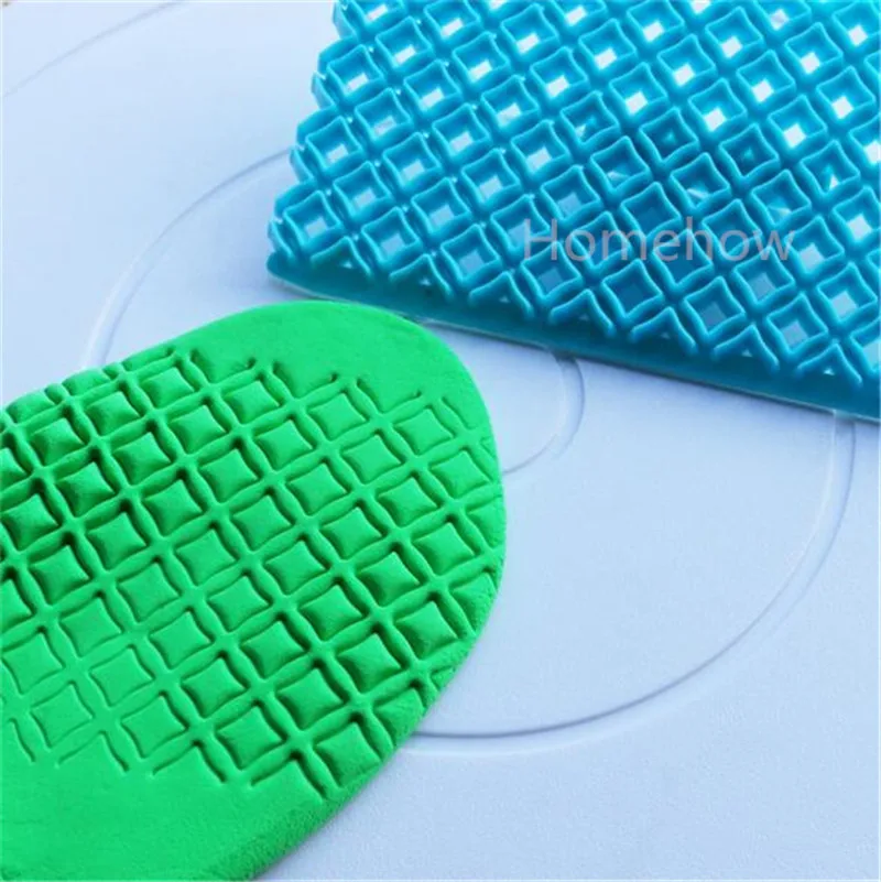 1 шт./лот большой размер Алмазная решетка текстура прессованные инструменты для