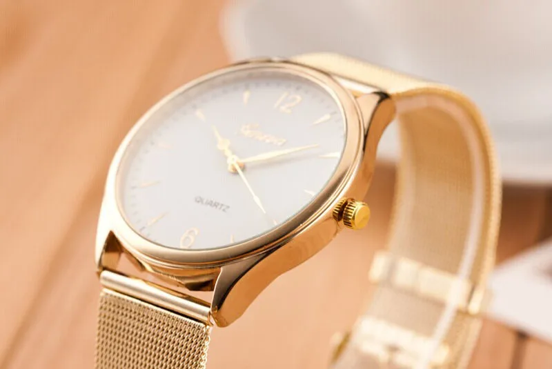 2018 Модные мужские и женские Роскошные Кварцевые часы из нержавеющей стали