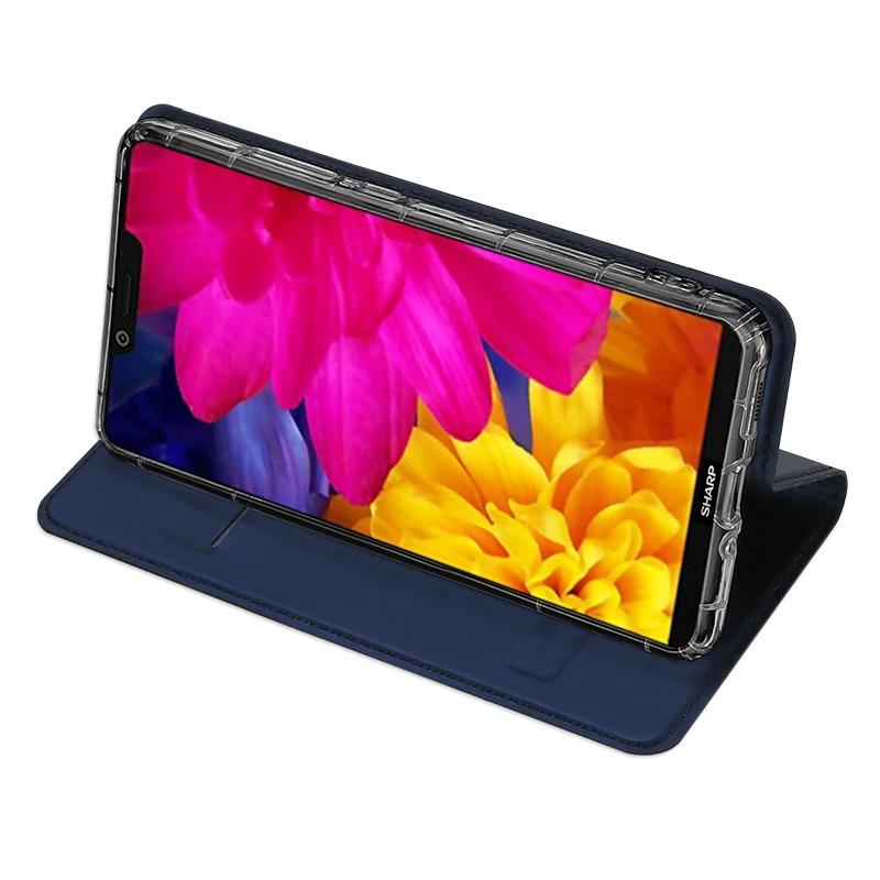 Для Sharp Aquos S3 чехол Dux Ducis кожаный кошелек с застежкой для Чехол Флип Стенд