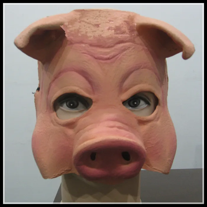 Free shipping Halloween Cosplay Party Funny Pig Face Mask Costume Ball supplies Nose Half size in stock | Дом и сад