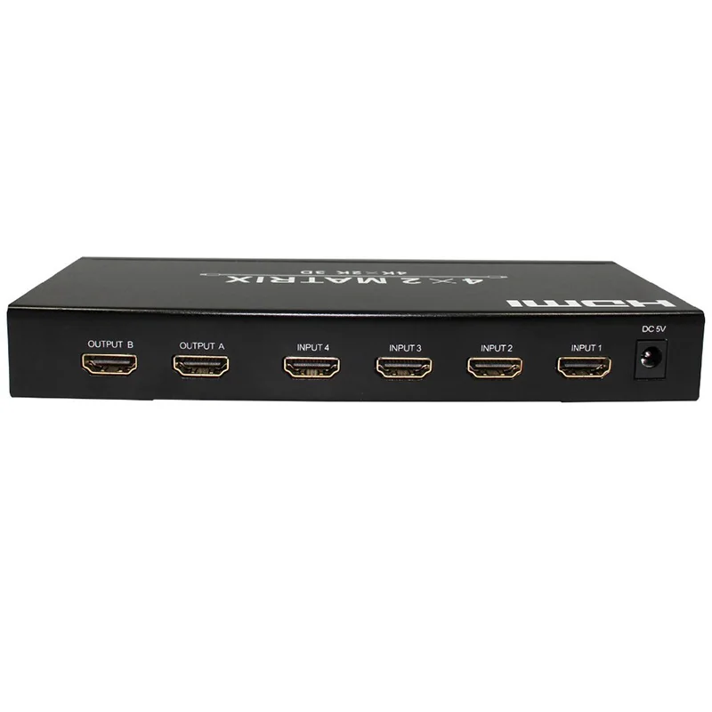 4 k X 2 HDMI V1.4a матрицы 4X2 (от до 2) переключатель 3D 97 Гбит/с Splitter усилитель 48-бит на