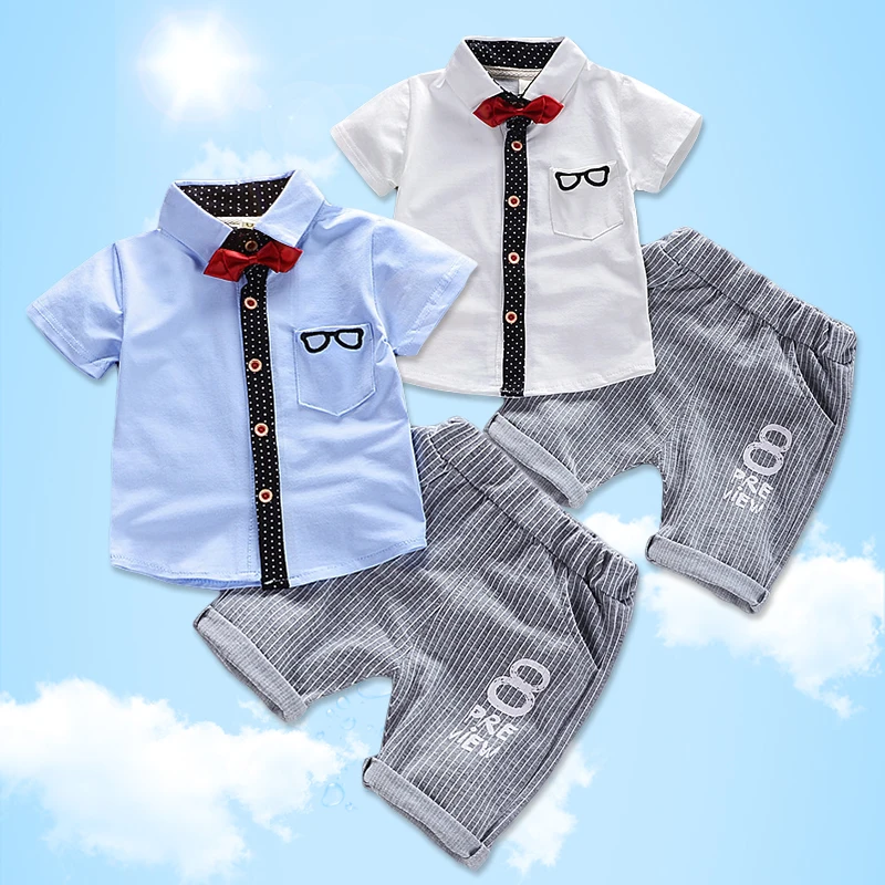 Baby Boys Casual Clothing Sets 2021 Summer Infant Gentleman Elegant 2pcs Outfit Kids Sport Suit For Toddler Children Tracksuit |