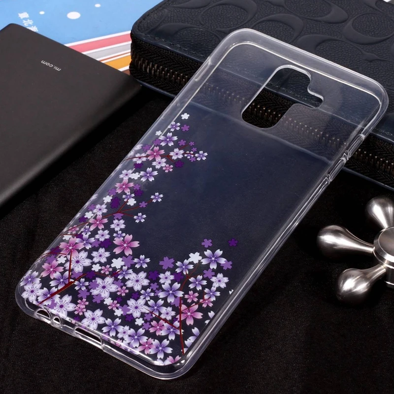 Coque for Samsung Galaxy A6 Plus 2018 Case Cute Rabbit Cherry Transparent Silicon Phone Funda A6Plus Cover |