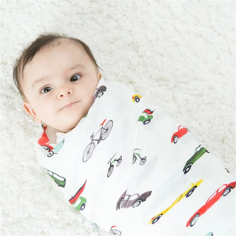 Muslin Tree Baby Blanket Swaddle Wraps Cotton Bamboo Blankets Newborn 120x120cm Character Kid | Мать и ребенок