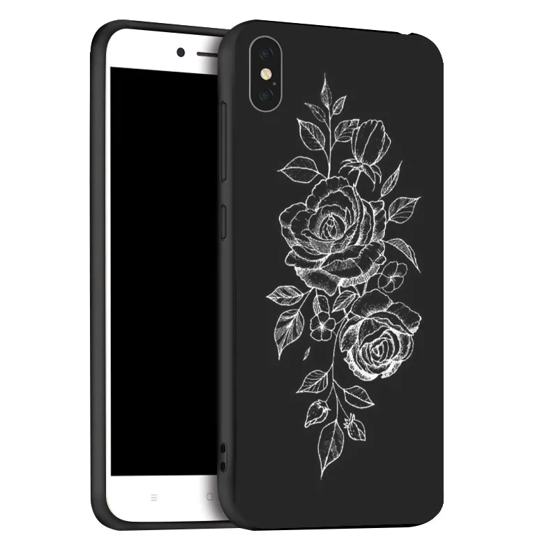 Черный матовый чехол из ТПУ для iPhone XR XS Max X 11 Pro, чехол с рисунком сердца для iPhone 7, 8, 7 Plus, 8 Plus, 6 s, 6Plus - Цвет: x066