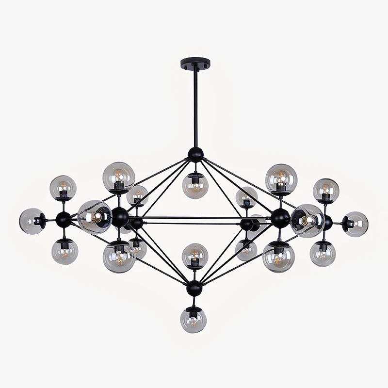 Стекло абажур творческий подвеска свет структуры ДНК 21 потолочный светильник