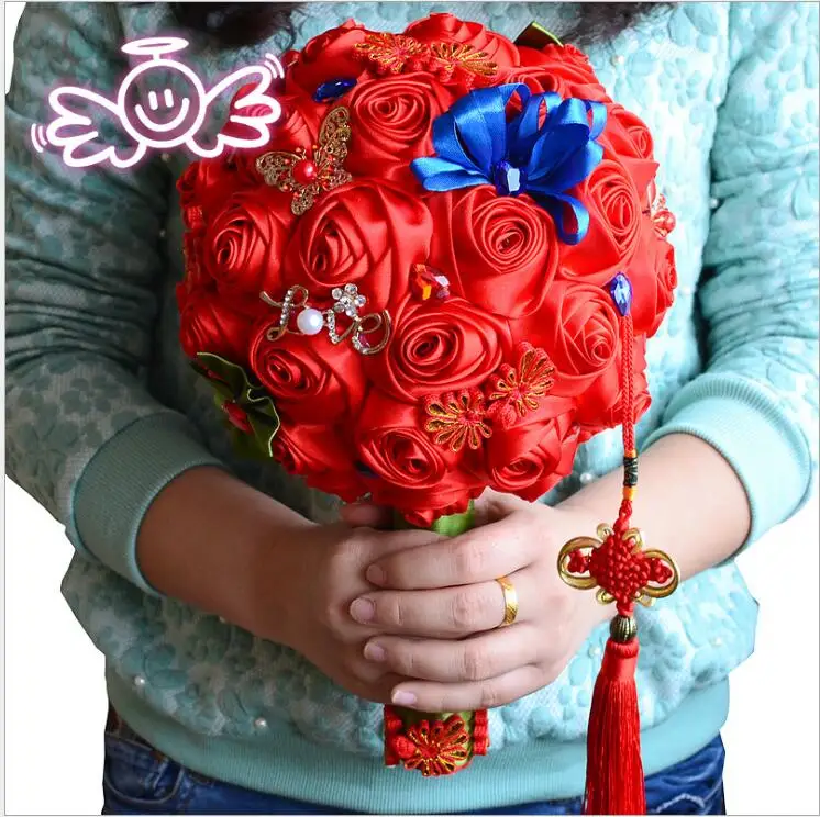 

Bridal Bouquet Artificial Bridesmaid Accessories Wedding Bouquet Wedding Bouquet Rose Wedding Flowers D364