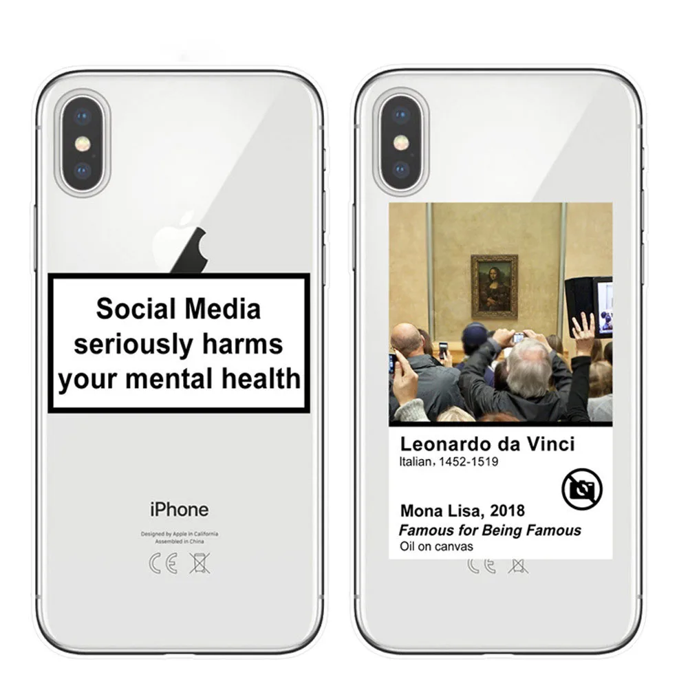 Чехол для iPhone X XR XS MAX 5s SE 6 6s 7 8 plus Funny Mona Lisa TPU чехол социальных сетей |