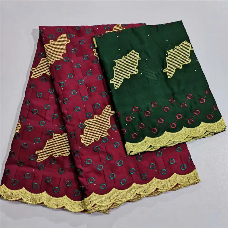 Big African Swiss Voile Lace High Quality Cotton Material Latest Fabric With Stones yc-2373 | Дом и сад