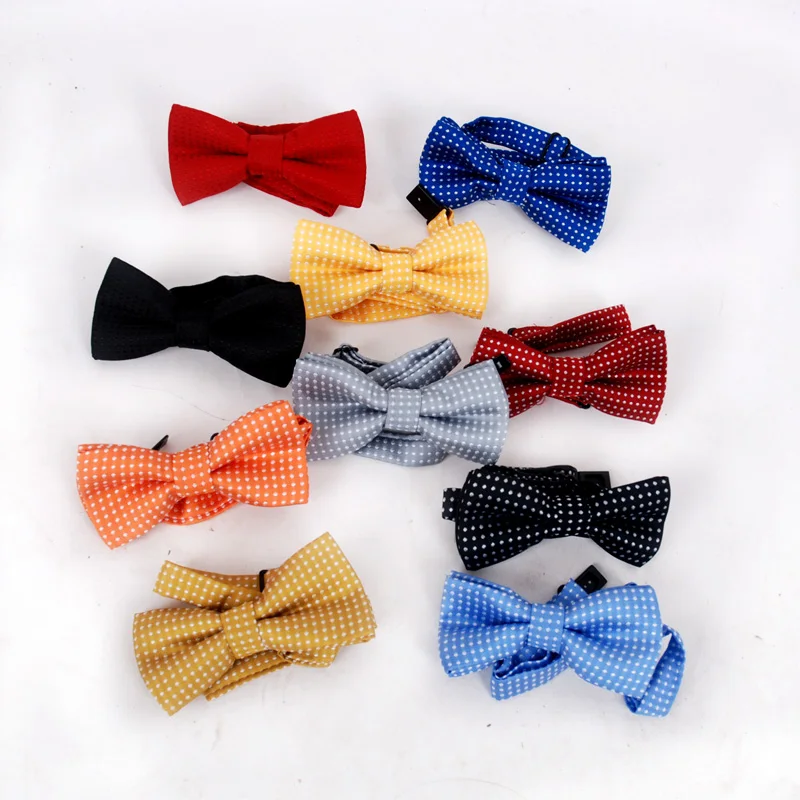 

VEEKTIE Lovely Bow ties For Kids Polka Dots Bowties Children Boys Girls School Party Red Black Baby Butterfly Cravat