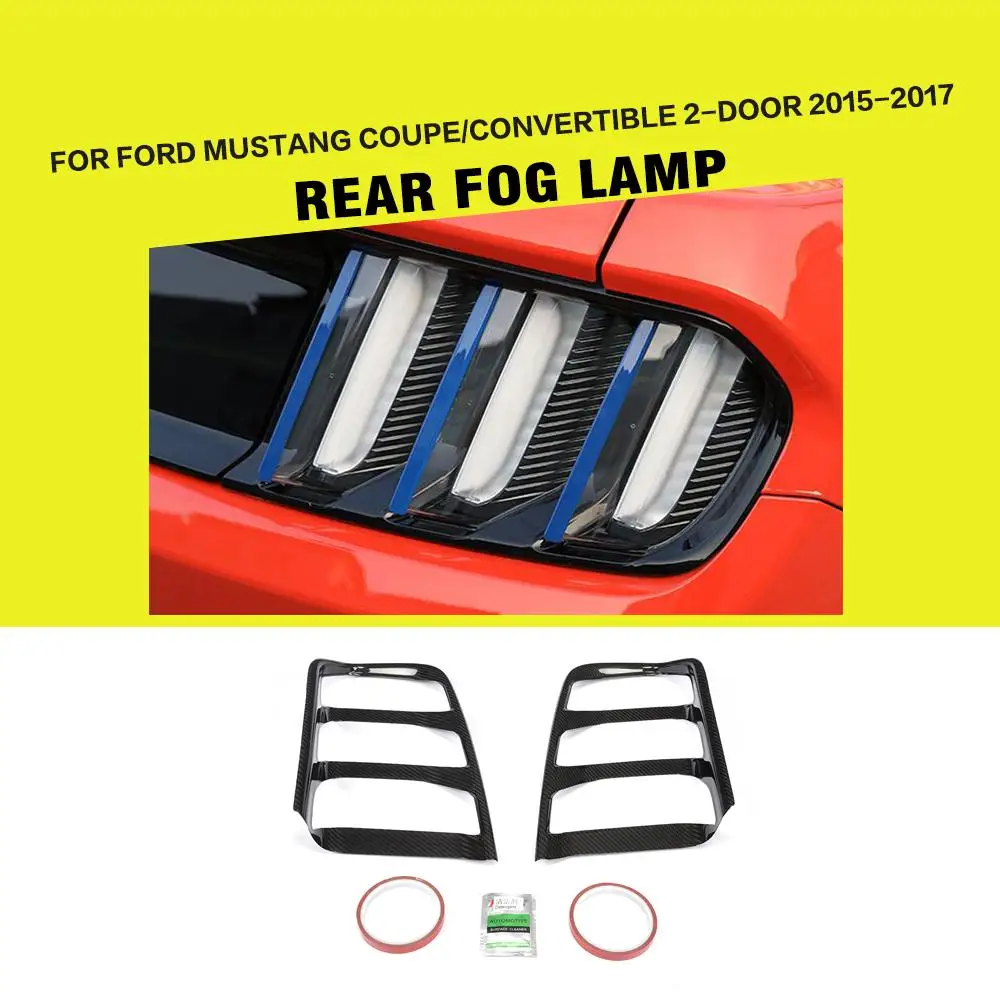 Тюнинг автомобиля углеродное волокно гоночный задний фонарь крышки для Ford Mustang