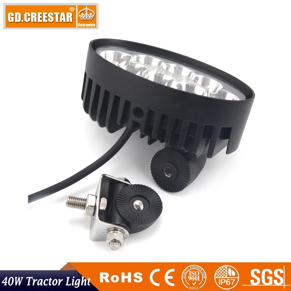 Светодиодная рабочая лампа 40 Вт с регулируемым кронштейном на 360 градусов 8 шт. 12 В