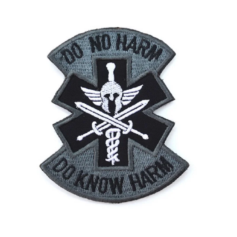 10 шт./лот 3D вышивка заплатки петля и крючок Военно-медицинский повязка Я - полевой медицинский солдат.