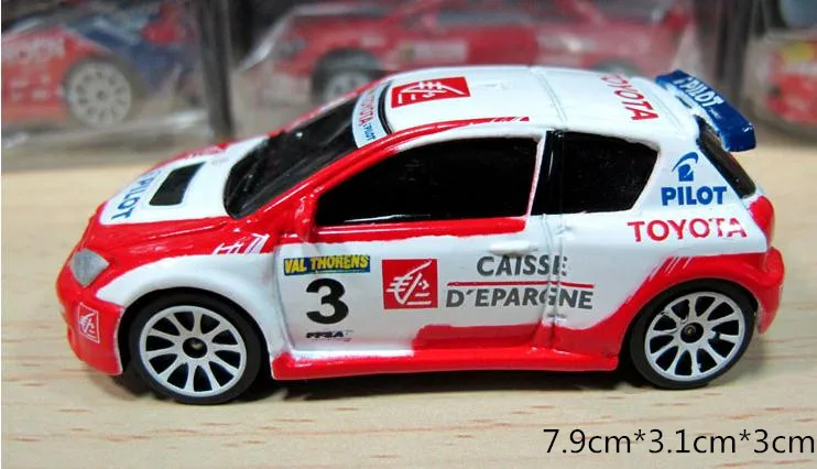 Высокая моделирования Toyota Corolla гоночная модель автомобиля, 1: 64 сплав модель автомобиля, литой металлический игрушечный автомобиль