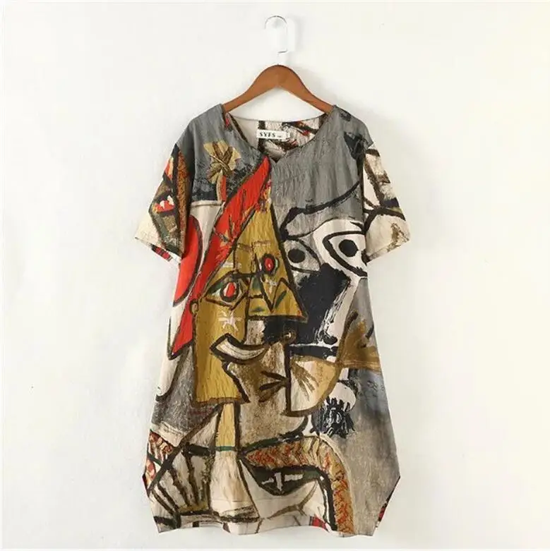 Женское повседневное красное винтажное платье в стиле ретро бохо большие