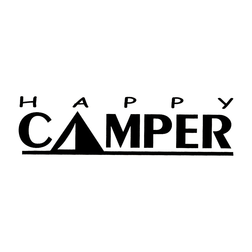 5 7*20 см наклейка для кемпинга Happy Camper трейлер палатка веселый автомобиль окно