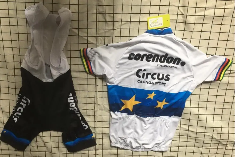 2019 г. CORENDON цирковая команда чемпионов ЕС Джерси с короткими рукавами для