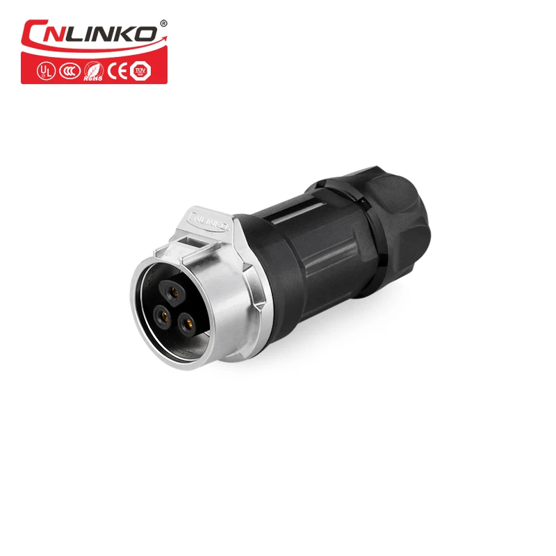 Cnlinko 3 Pin M16 10A IP67 Водонепроницаемый светодиодный разъем питания проволока
