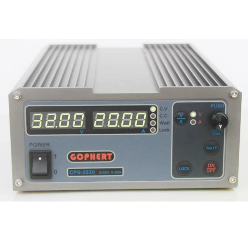 CPS-3220 Precision Compact Digital Adjustable DC Power Supply OVP/OCP/OTP Low 32V20A 220V 0.01V/0.01A | Обустройство дома