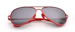 Grey lens red legs dazzle цвет модный тренд Детские поляризованные солнцезащитные очки Декоративный металл солнцезащитные очки - Цвет линз: Grey lens red legs