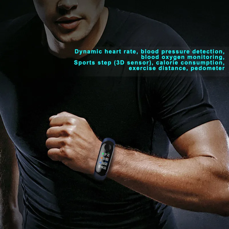 Новинка хит смарт браслет часы фитнес трекер кровяное давление HeartRate Monitor