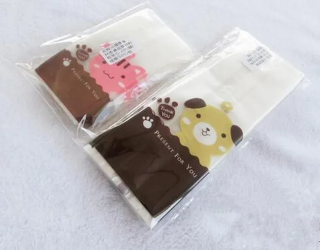 Горячая распродажа! Новинка 100 шт./лот пластиковые пакеты для печенья с принтом