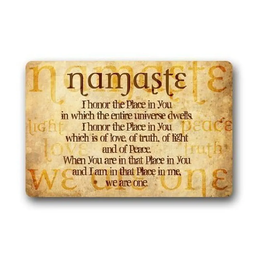 Memory Home Custom Yoga Symbol Namaste Kitchen Rugs Cover Non-Slip Outdoor Indoor Bathroom Decor Rug Mat | Дом и сад