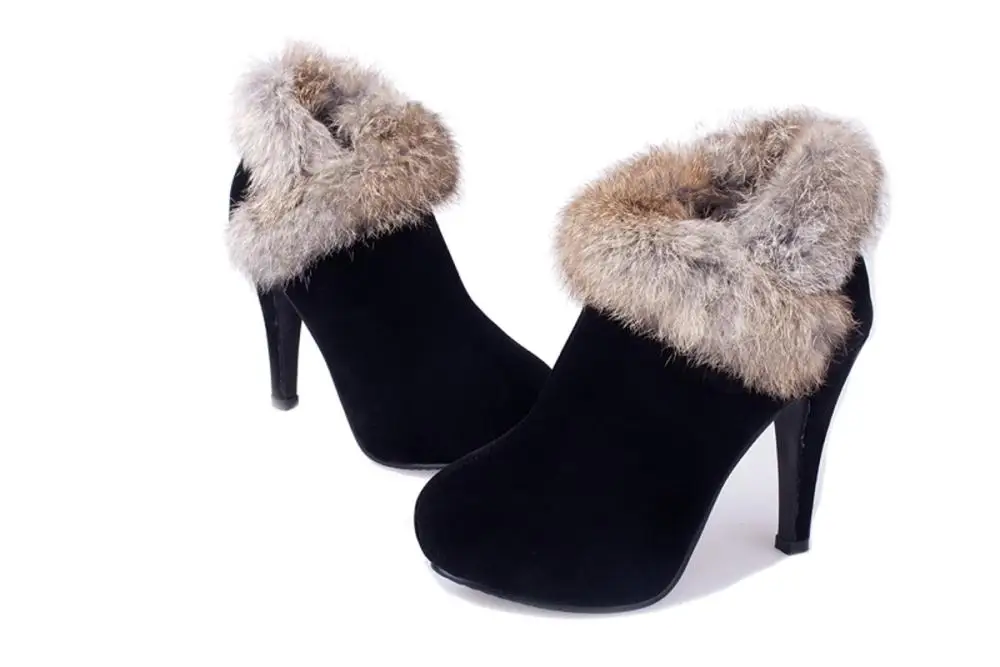 Кожаные сапоги Новая женская европейская мода зимой в 2014 году Водонепроницаемые