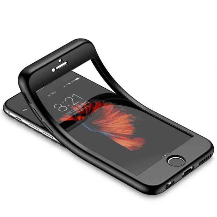 360 Полное защитное покрытие для iPhone Xs Max 6 6s 7 8 Plus чехол из мягкого ТПУ полное Защита