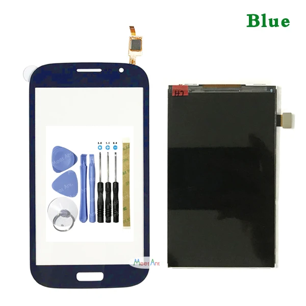 LCD and Touch Blue Для samsung Galaxy Grand Duos i9082 i9080 Neo plus i9060i i9060 i9062 i9063 ЖК-дисплей с сенсорным экраном дигитайзер сенсор - Цвет: LCD and Touch Blue