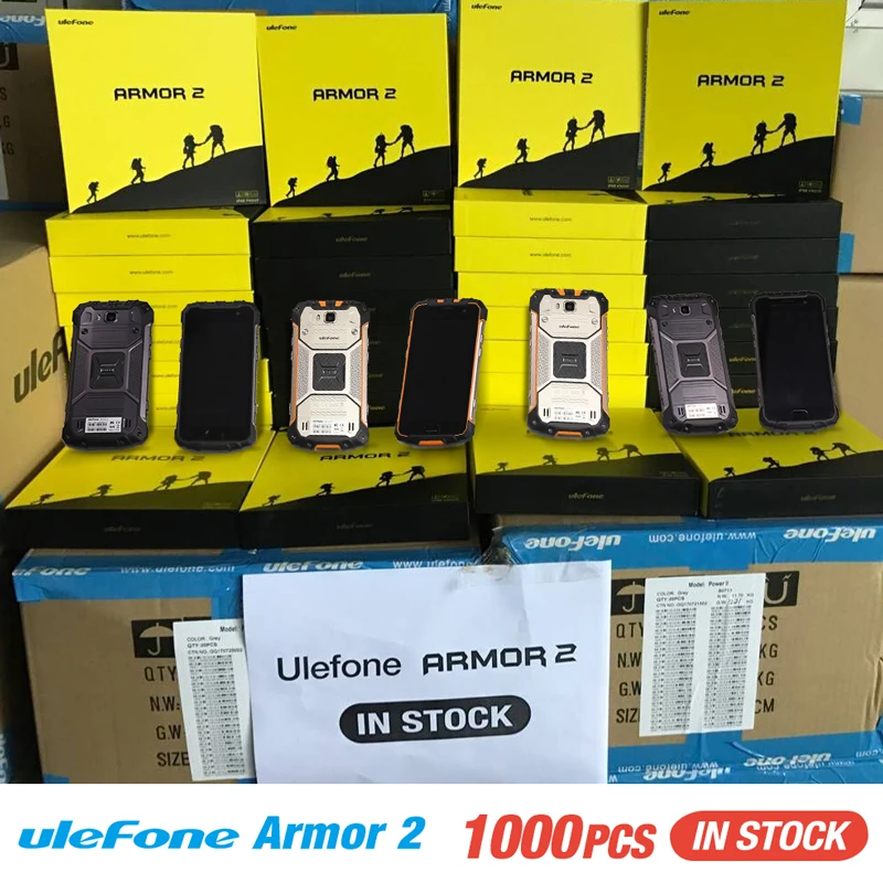 Ulefone Броня 2 IP68 Водонепроницаемый мобильный телефон Android 7 0 5 &quotFHD MTK6757