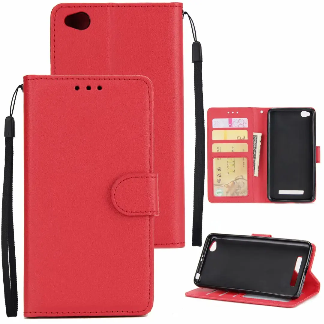 hot Leather Phone Case For Xiao Mi Redmi Note4 Note4X Wallet Stand Mobile Cover Xiaomi 4A 4X Cases | Мобильные телефоны и