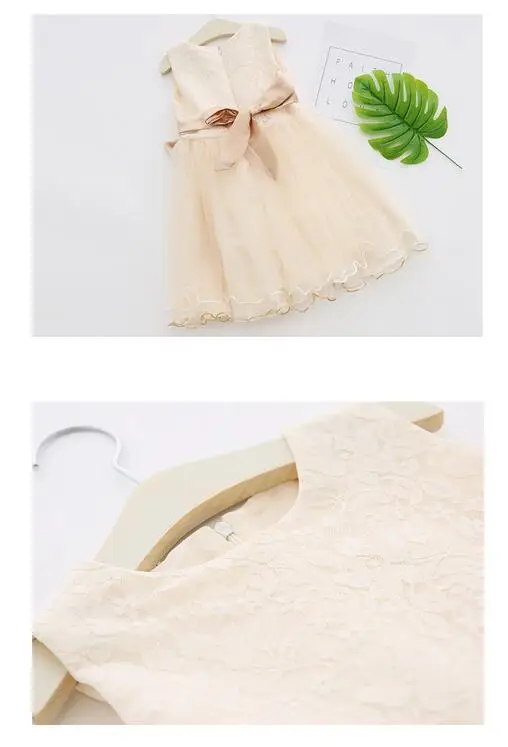 Девушки Принцесса Вечерние платья 2017 сезон: весна–лето кружевное платье с