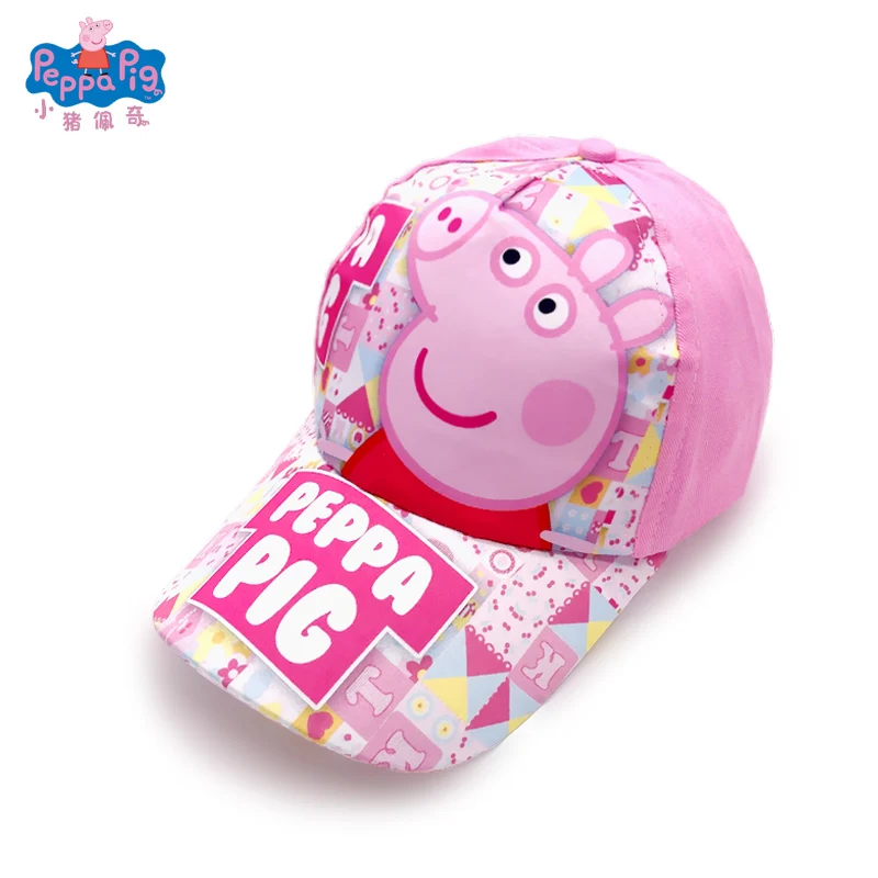 Peppa шапка со Свинкой Милая свинка семья Аниме Фигурка тиара дышащая классная бейсболка теннисная Кепка летние эфирные детские игрушки
