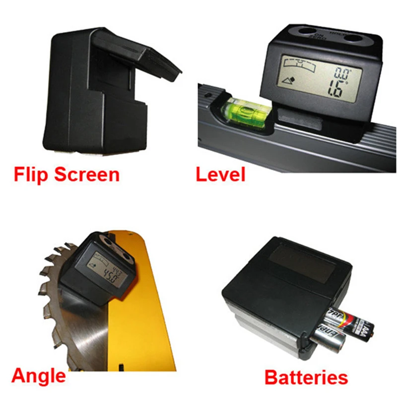 Цифровой угломер инклинометр спиртовой уровень магнитное основание V образный
