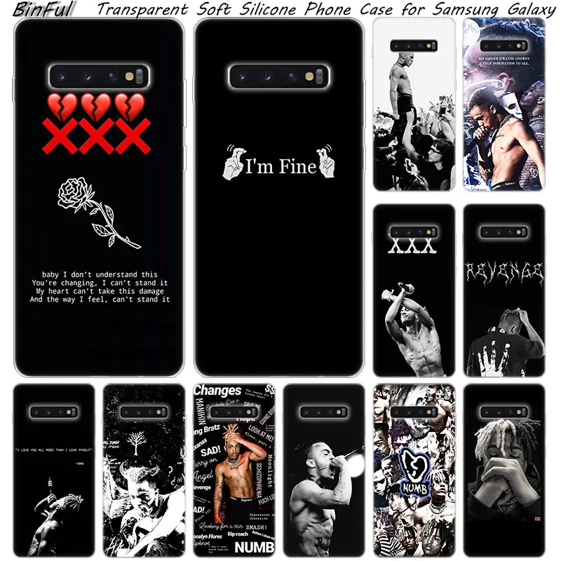 Мягкий силиконовый чехол XXXTENTACION Rap Hip для Samsung Galaxy S10 S9 S8 Plus S7 Edge A6 A8 A7 A9 2018 A5 2017