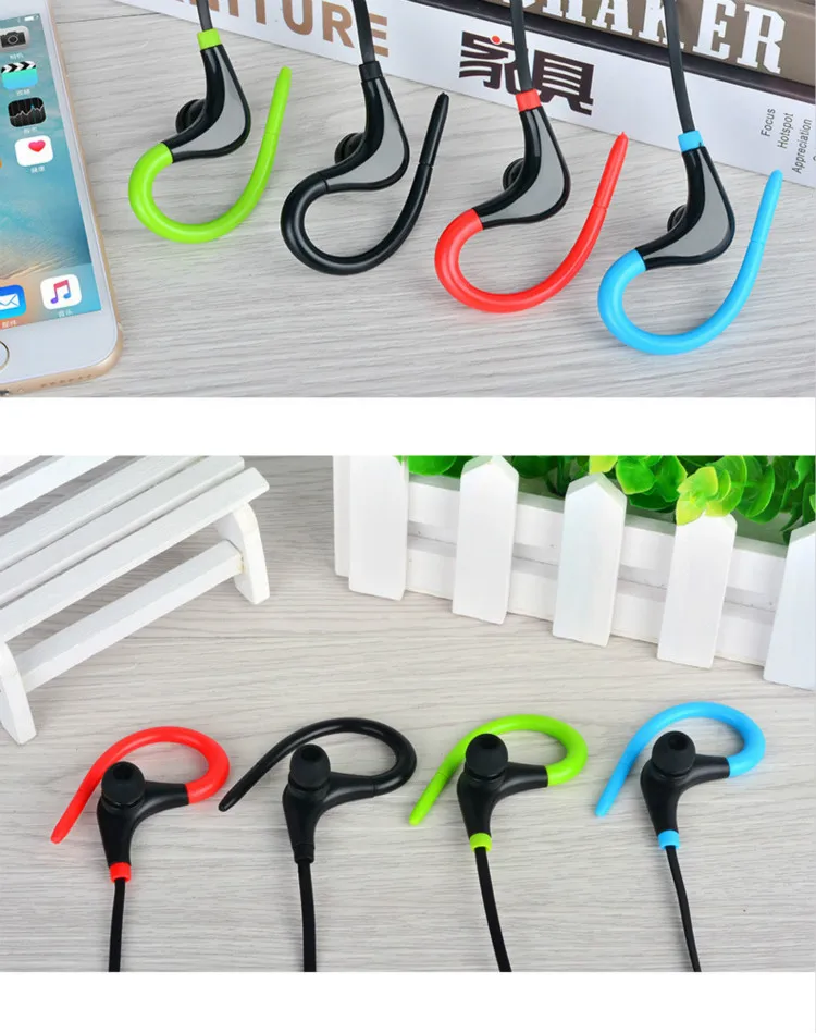 Спортивные наушники для Iphone Xs 8 7 Xiaomi 6 5 смартфон беспроводные наушники ушные крючки Bluetooth наушники микрофон гарнитура