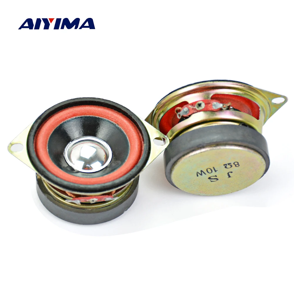 AIYIMA 2 шт. дюймовый аудио портативный динамик s 8 Ом 10 Вт полный спектр DIY для